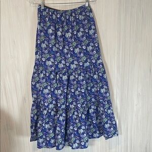 FORE TIERED FLORAL MAXI SKIRT MEDIUM